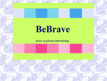 Tablet Screenshot of bebrave.nl